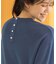 配色ラインニットTシャツ
