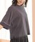 配色ラインニットTシャツ
