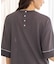 配色ラインニットTシャツ