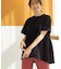 バックギャザーペプラムTシャツ