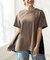 バックギャザーペプラムTシャツ
