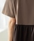 バックギャザーペプラムTシャツ