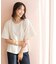 ハシゴレースフレアスリーブＴシャツ