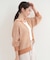 【洗濯機可/S-LL】キーネックでお顔周りすっきり ざっくり編みカーディガン