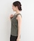 【前後2WAY/洗濯機可/S-LL】スクエアネックで小顔効果 ランダムテレコタンクトップ