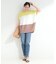 【S-LL/洗濯機可/体型カバー】インせず着られる 異素材ブロッキング ドルマンＴシャツ