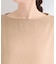 【セットアップ可/S-LL/洗濯機可】体型カバーも叶う さらり麻調シャーリングブラウス