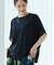 【UV/洗濯機可/体型カバー】ヒップ周りが隠せる お袖レースTシャツ
