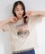 【UV/S-LL/洗濯機可】真夏に着たい裾レースが女性らしさをプラスする プリントアソートTシャツ