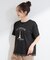 【UV/S-LL/洗濯機可】真夏に着たい裾レースが女性らしさをプラスする プリントアソートTシャツ
