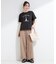 【UV/S-LL/洗濯機可】真夏に着たい裾レースが女性らしさをプラスする プリントアソートTシャツ