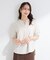 【洗濯後しわになりにくい/インせずきまる】シンプルだけど女性らしい 麻調スキッパーブラウス