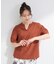 【洗濯後しわになりにくい/インせずきまる】シンプルだけど女性らしい 麻調スキッパーブラウス
