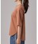 【S-LL/体型カバー】インせず着られる 配色ステッチ 5分袖ロゴTシャツ