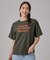 【S-LL/洗濯機可】大人っぽく着られる ジェルロゴプリントTシャツ