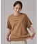 【S-LL/洗濯機可】大人っぽく着られる ジェルロゴプリントTシャツ