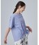 【洗濯機可/体型カバー】プリントデザインが目を惹く 裾シャーリングTシャツ