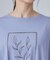【洗濯機可/体型カバー】プリントデザインが目を惹く 裾シャーリングTシャツ