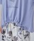 【洗濯機可/体型カバー】プリントデザインが目を惹く 裾シャーリングTシャツ