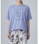 【洗濯機可/体型カバー】プリントデザインが目を惹く 裾シャーリングTシャツ