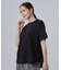 【体型カバー/S-LL/洗濯機可】インせず着られる 異素材ドッキングTシャツ