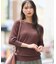 【毛玉になりにくい/洗濯機可】パールで手元美しく 7分袖とろみガータードルマンニット
