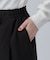 【着丈選べる/洗濯後しわになりにくい】センターピンタックですっきり見え きれいめイージーワイドパンツ