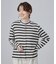 【2点セット/洗濯機可】マルチボーダーTシャツ+カーディガン