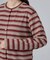 【2点セット/洗濯機可】マルチボーダーTシャツ+カーディガン
