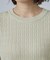 配色ケーブルニットTOPS