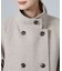 【S-LL】着こなしで雰囲気変わる ウール調スタンドカラーロングコート