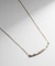 K18ダイヤモンド バゲットカット アーチネックレス