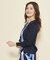 【洗える／日本製／ラメ】Vネックリブカーディガン