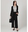 【手洗い可／日本製／裏無し／セットアップ可】ツィード見えノーカラージャケット