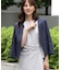 【手洗い可／日本製／UVケア】リネンライク カラーレスジャケット