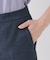 【手洗い可／日本製】リネンライクテーパードパンツ