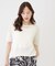 【手洗い可/日本製/和紙混】Vネック半袖ニット