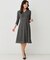 【手洗い可／日本製】カシュクールワンピース