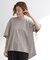 後ろ姿で魅せる　バックドロストシャーリングTシャツ