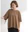 後ろ姿で魅せる　バックドロストシャーリングTシャツ