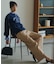 フリルカラーリボンブラウス