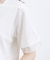 【二の腕カバー/UVカット】袖口シアースクエアネックTシャツ