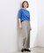 高評価！【カセット服】リネンライクソフトフレアパンツ