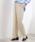 高評価！【カセット服】リネンライクソフトフレアパンツ