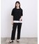 【UVカット・洗濯機◎】Tシャツ感覚で着られるコットン混ニット