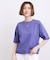【UVカット・洗濯機◎】Tシャツ感覚で着られるコットン混ニット