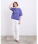 【UVカット・洗濯機◎】Tシャツ感覚で着られるコットン混ニット