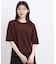 【UVカット・洗濯機◎】Tシャツ感覚で着られるコットン混ニット