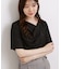 着るだけで旬顔 ドレープネックテレコTシャツ