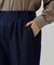 ダブルヘムワイドデニムパンツ
